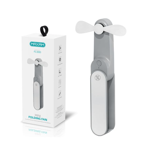 N91 MAXAM FS-2000 Ventilador Plegable Con Bateria litio...