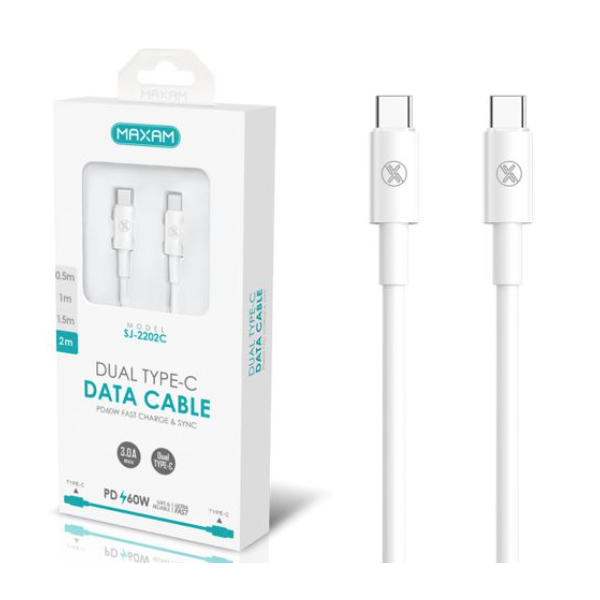 N252 Cable TPE+ABS De Tipo C a Tipo C De 60W y 2m De...