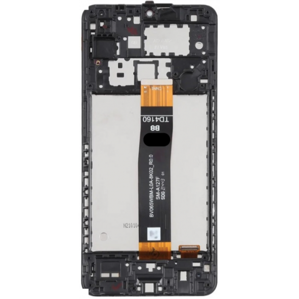 N140 Pantalla Completa con Marco Para Samsung Galaxy A12 2021 / A127 (NEGRO) Premium CDOT