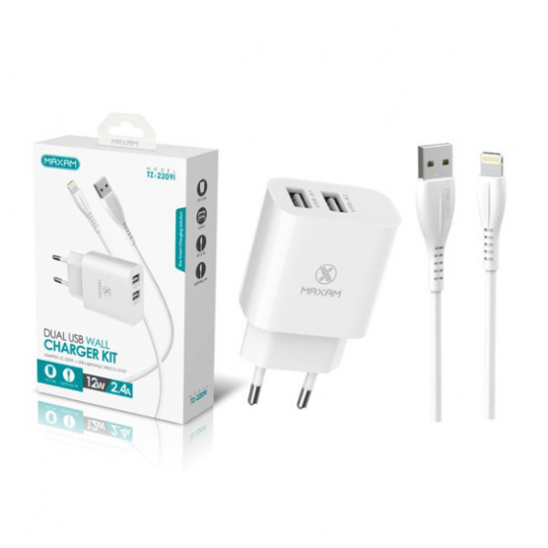 N58 TZ-2209i Cargador Completo Iphone DE 1M Con Dos...