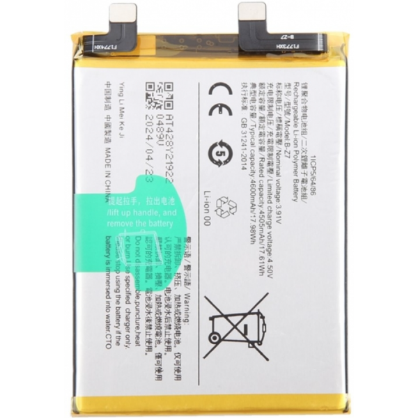 Bateria Litio B-Z7 Para Vivo V29 De 4505mAh/17.61Wh