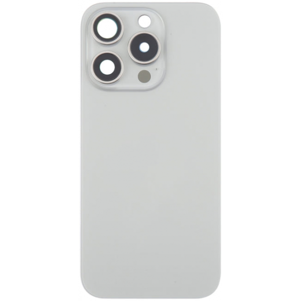 Tapa Trasera Con Lente De Cámara Y Soportes Metálicos Para iPhone 16 Pro Max
