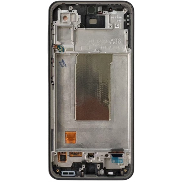 N243 Pantalla Completa Original LCD Y Táctil Con Marco Para SAMSUNG GALAXY A36 5G SM-A366 (NEGRO)