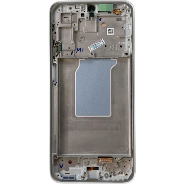 N247 Pantalla Completa Original LCD Y Táctil Con Marco Para Samsung Galaxy A26 5G / SM-A266 (PLATA)