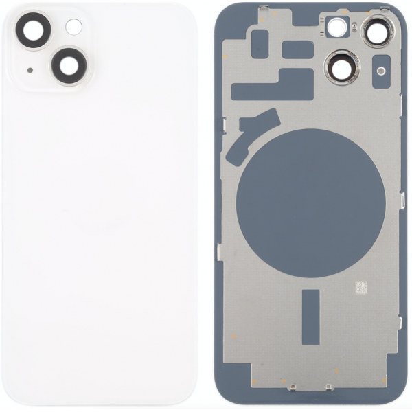Tapa Trasera *con lente* (cristal) de cámara para iPhone 14 (Blanco)
