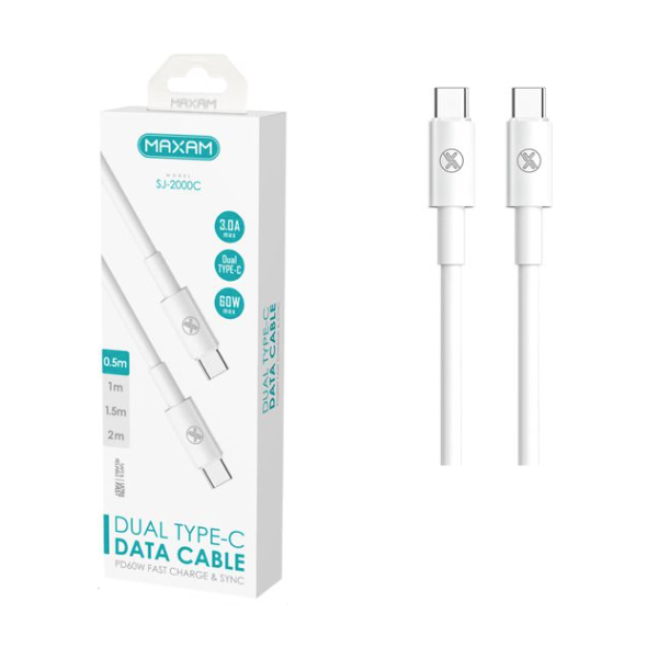 N257.1 SJ-2000C MAXAM Cable de datos tipo C a C De 60w 0,5m