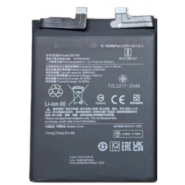 N337 Bateria Litio BP4R Para Xiaomi 14 / 14 PRO