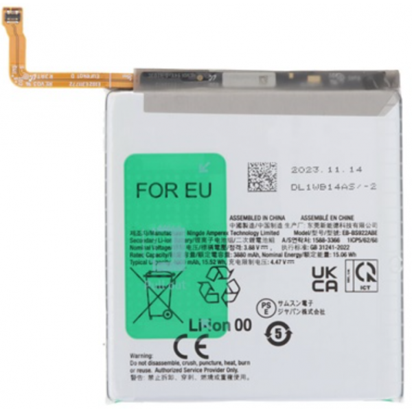 Bateria Litio BS922 Para Samsung Galaxy S24 (SM-S921B) De 3880mAh