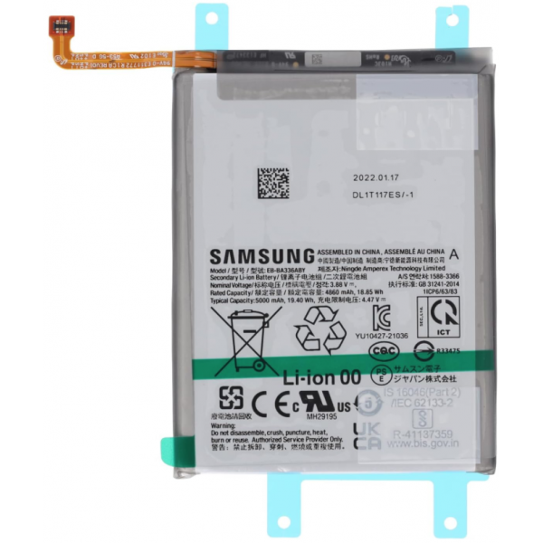 N652 Bateria Litio Original Para Samsung Galaxy A53 5G / A33 5G De 4860mAh