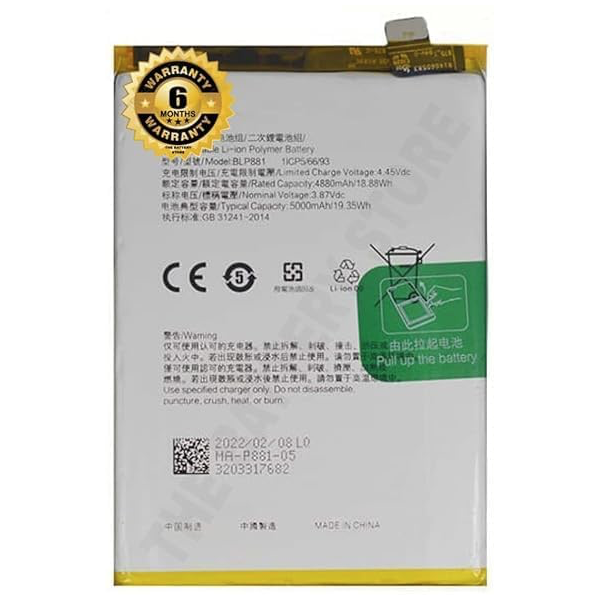 N521 Bateria BL881 Para Oppo Reno K9S / RENO 4SE / RENO...