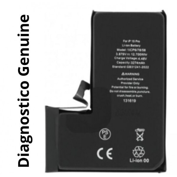 Bateria Litio Diagnostico Y "Genuine" Para Iphone 14