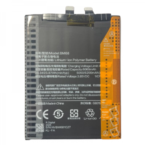 N176 Bateria BM68 Para XIAOMI REDMI NOTE 14 PRO PLUS 5G...