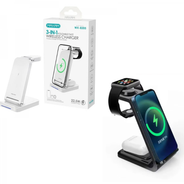 N90 WX-8203 MAXAM Soporte De Móvil Con Cargador...