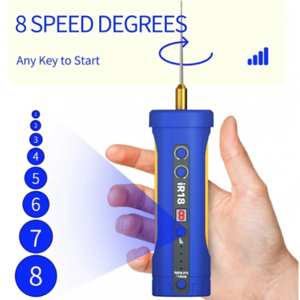 MECHANIC IR18Removedor De Gel Para Pantalla De Teléfono Móvil, Cortador De Gel Duro Recargable, 8 En 1