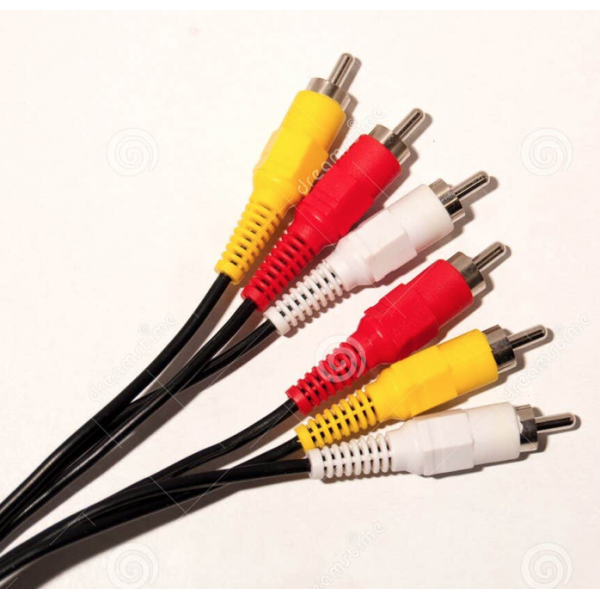 Cable Audio Estereo Jack NEGRO, AMARILLO, BLANCO