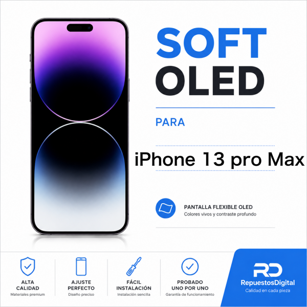 Pantalla OLED Flexible (Soft) IC Transferible para iPhone...