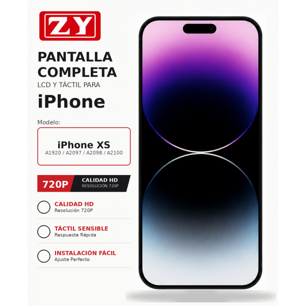 [N93] Pantalla Completa ZY 720p HD+ INCELL para iPhone XS