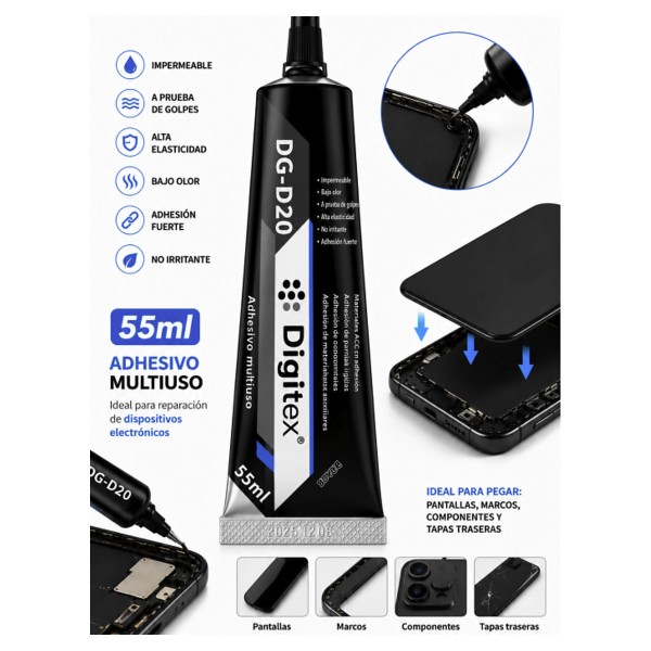 Cola Adesivo Multiusos Digitex DG-D20 55 ml...