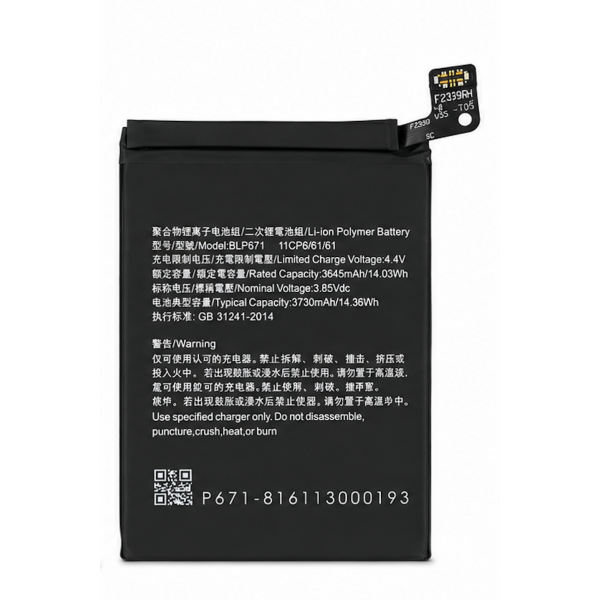 [B364] Bateria BLP671 para Oppo Find X CPH1871 / PAFM00 /...