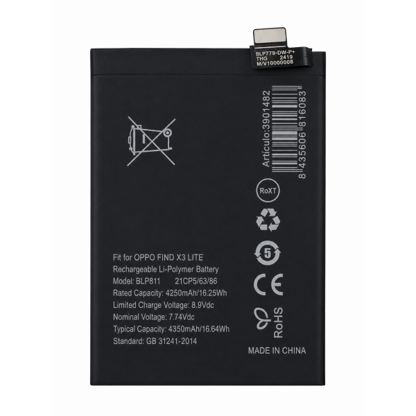 [B350] Bateria BLP811 Compatible para Oppo Reno 4 SE...