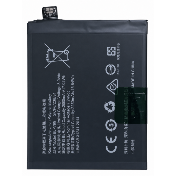 [B338] Batería BLP799 para realme 7 Pro (RMX2170), X7 Pro...