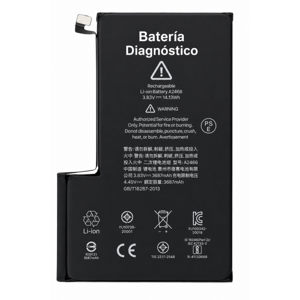 Bateria Diagnóstico Para iPhone 12 Pro Max Con Capacidad...