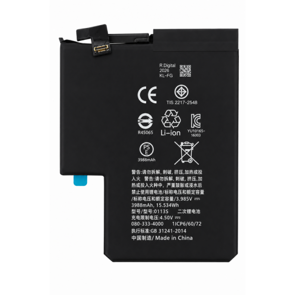 Batería de Repuesto 3.988 mAh con Adhesivos y...