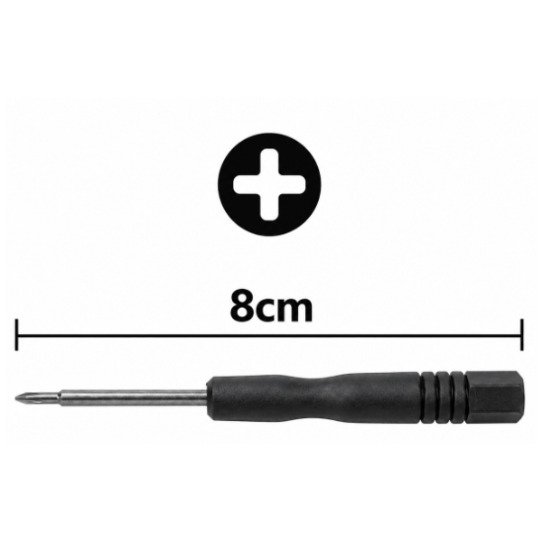 N10 Mini Destornillador con Punta Cruz +