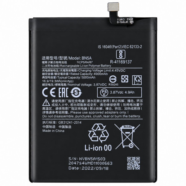 [B185] Batería BN5A 4.900 mAh para Xiaomi Redmi 10...