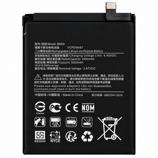 [B393] Batería BN59 5.000 mAh para Xiaomi Redmi Note 10...