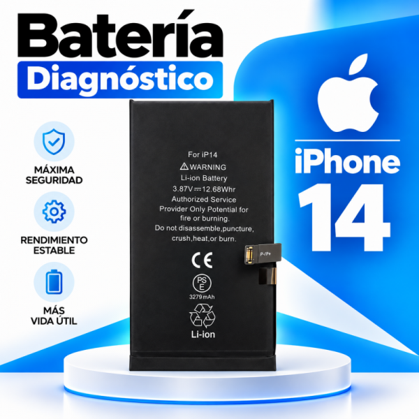 Batería Interna de Litio 3.279 mAh para iPhone 14 -...