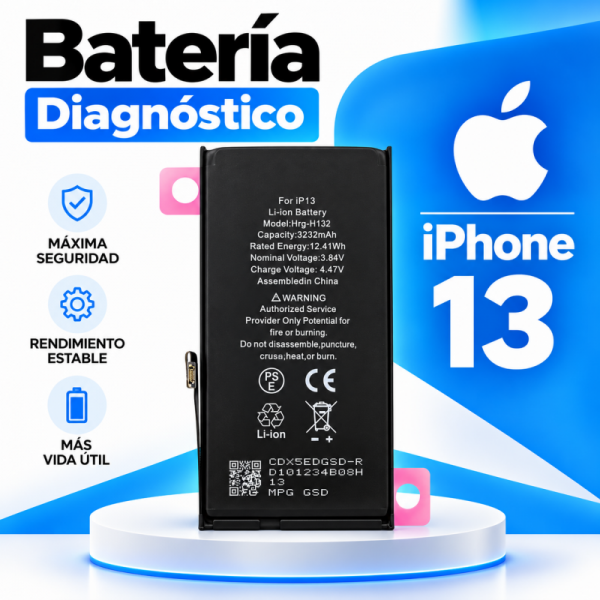 Bateria Interna de Lítio 3.227 mAh para iPhone 13 -...
