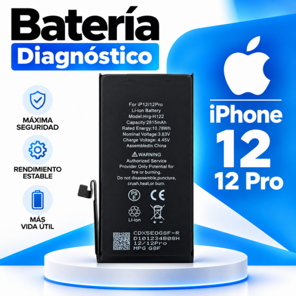 Batería Interna de Litio 2.815 mAh para iPhone 12 / 12...