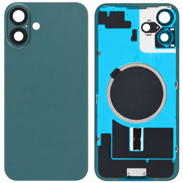 Tapa Trasera con Lente y Soportes iPhone 16 Plus