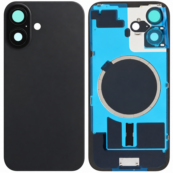 Tapa Trasera con Lente y Soportes iPhone 16 2