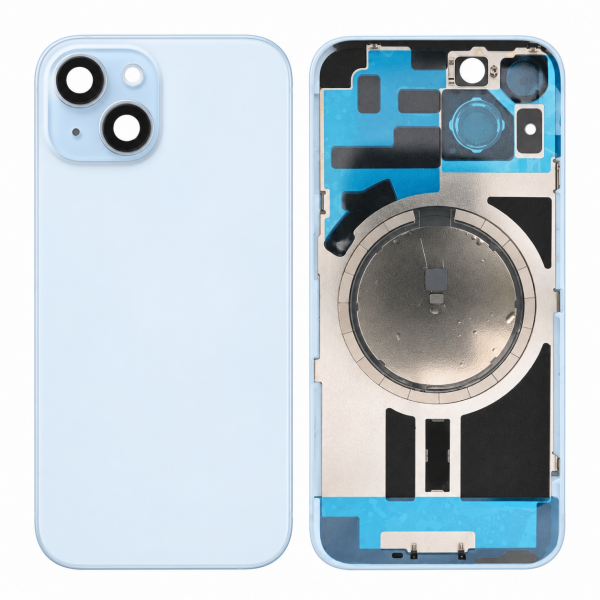 Tapa Trasera con Lente y Soportes iPhone 15