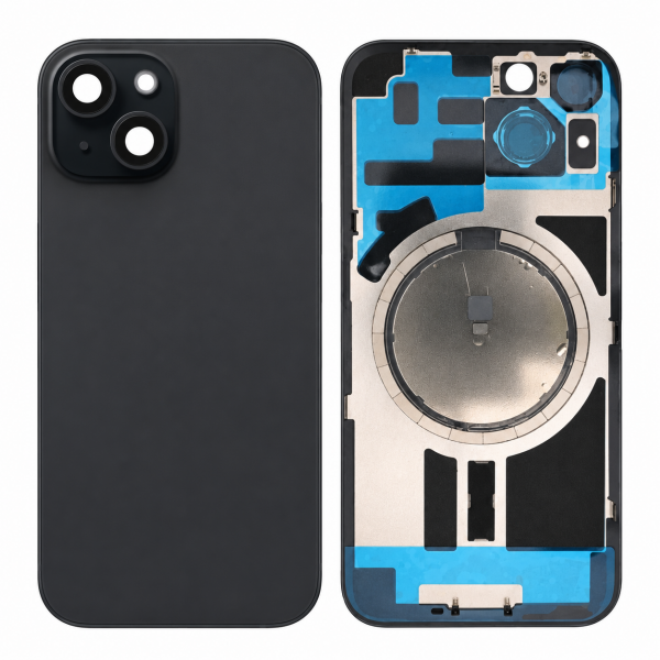 Tapa Trasera con Lente y Soportes iPhone 15 2