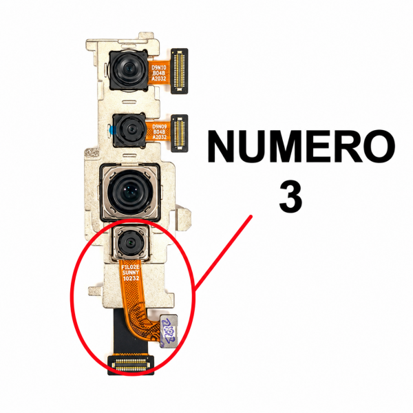 [CM193] Câmara Traseira Número 3 Macro 2 MP para Xiaomi...
