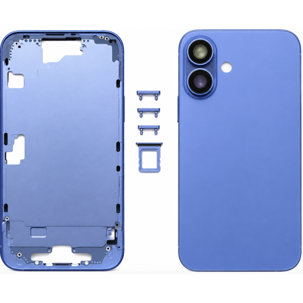 Carcasa Intermedia con Tapa Trasera y Lente para iPhone...