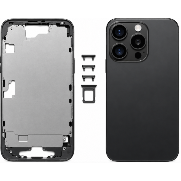 Carcasa Intermedia con Tapa Trasera y Lente para iPhone...