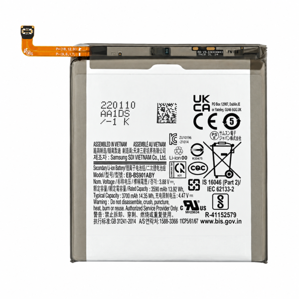 [B86] Batería Interna de Litio 3.700 mAh EB-BS901ABY para...