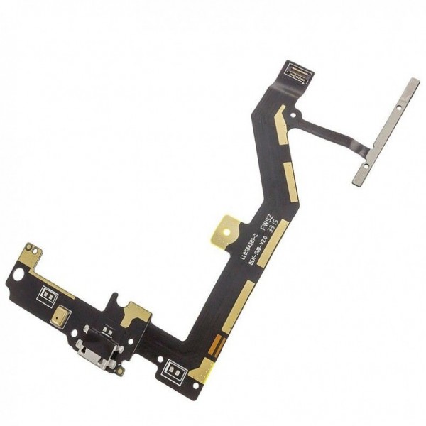 Cable flex con conector de carga, pulsadores y micrófono para BQ Aquaris M4.5, Aquaris A4.5, Android One remanufacturado