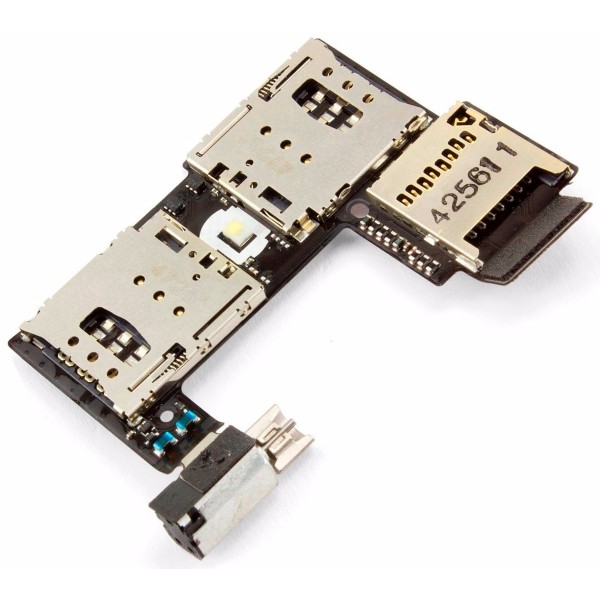 Flex Sim Card Lector Chip Moto G2 Xt1068 Dual Sim