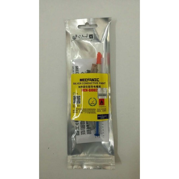 N61 Jeringuilla de Pintura Conductora De Plata MECHANIC MCN-DJ002, MCNDJ002 0.3ml