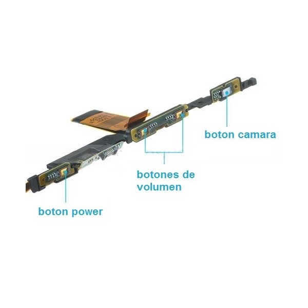 flex power boton encendido+volumen+camara para...