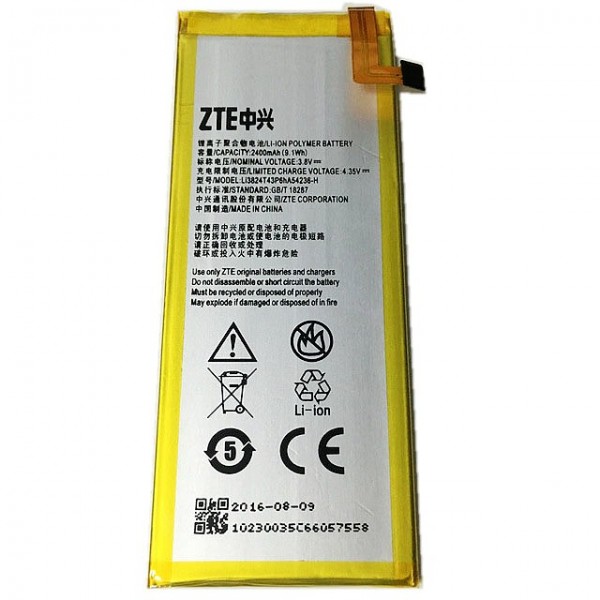 Bateria original ZTE BLADE S6 Li3824T43P6hA54236-H